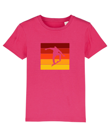 Retro Skateboarding Sunset - Skater For Life Raspberry