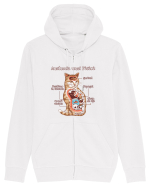Anatomia unei pisici Hanorac cu fermoar Unisex Connector