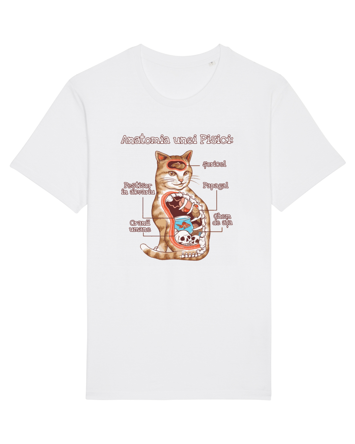 Tricou mânecă scurtă Unisex Rocker White