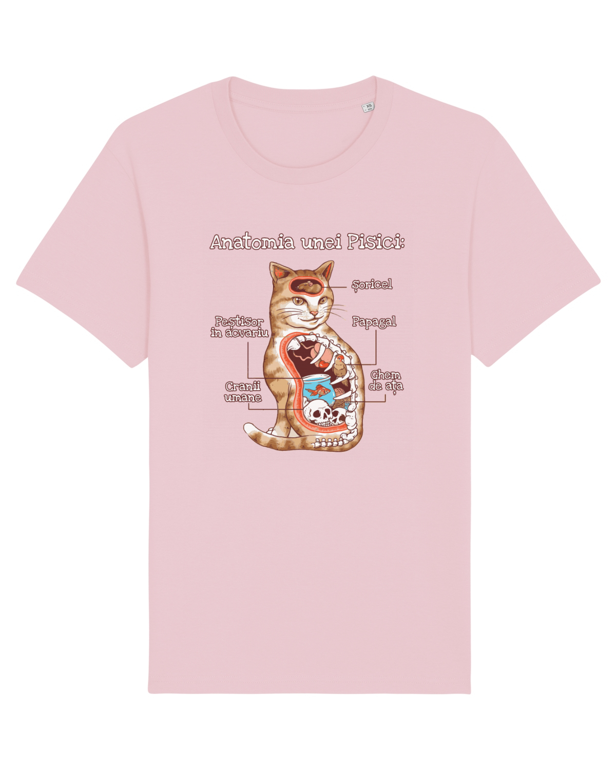 Tricou mânecă scurtă Unisex Rocker Cotton Pink
