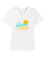 Beach Please Tricou mânecă scurtă guler V Bărbat Presenter