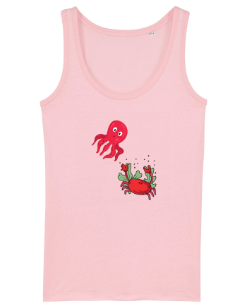 Rac vs Caracatiță Cotton Pink