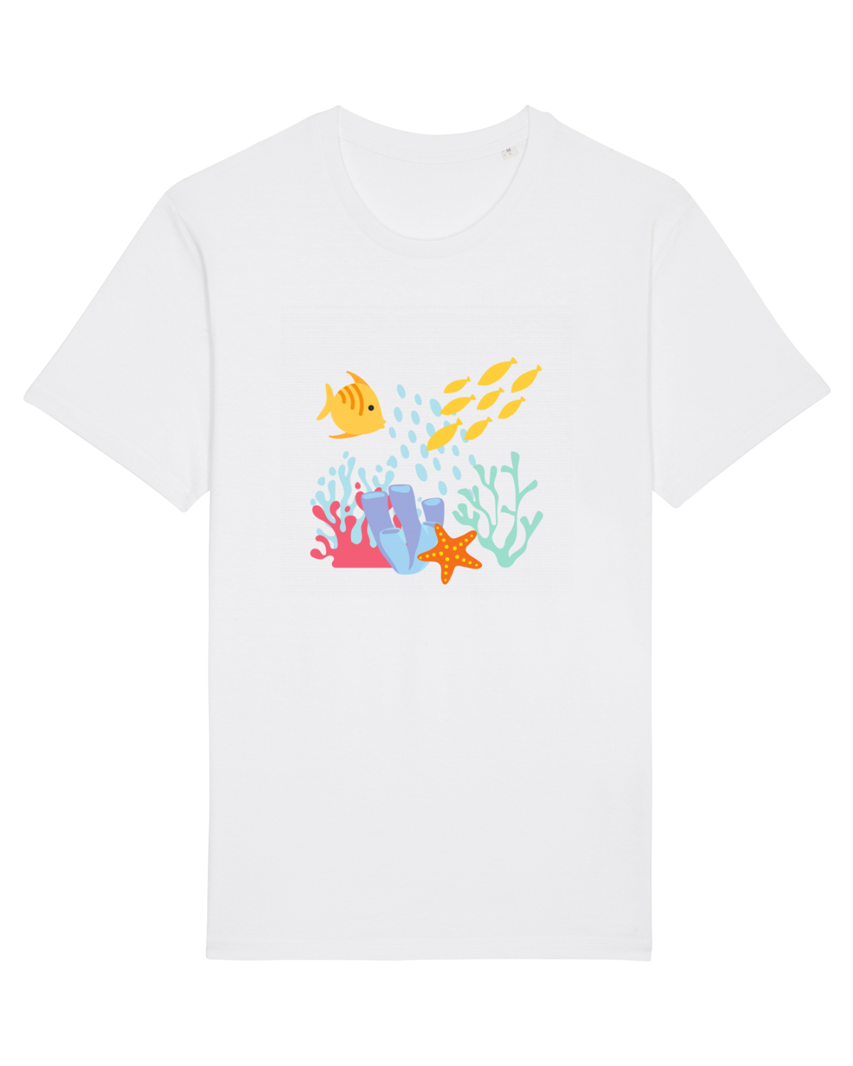 Tricou mânecă scurtă Unisex Rocker White