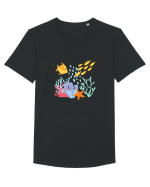 Peisaj Subacvatic Tricou mânecă scurtă guler larg Bărbat Skater