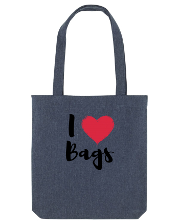 I love bags negru Midnight Blue