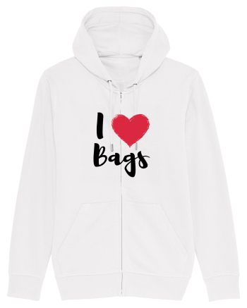 I love bags negru White