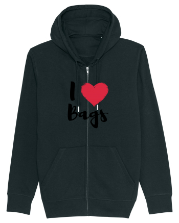 I love bags negru Black