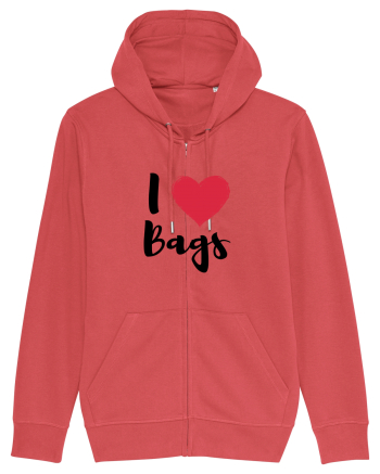 I love bags negru Carmine Red