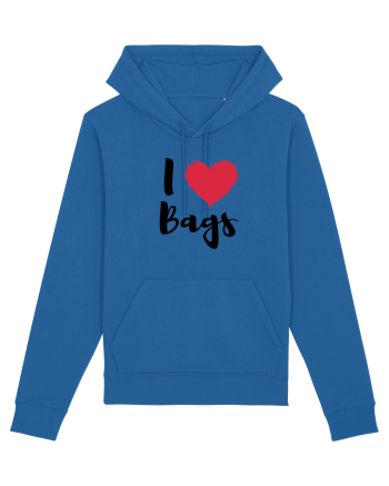 I love bags negru Royal Blue