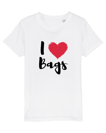 I love bags negru White