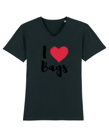 I love bags negru Black