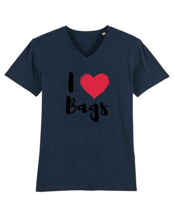 I love bags negru French Navy