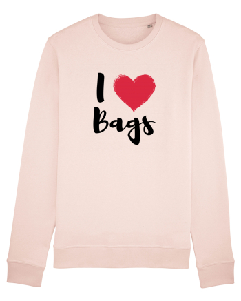 I love bags negru Candy Pink