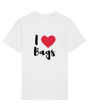 I love bags negru White