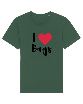 I love bags negru Bottle Green