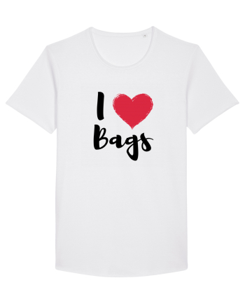 I love bags negru White