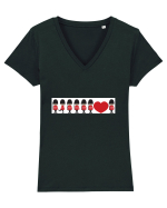 Love London Tricou mânecă scurtă guler V Damă Evoker