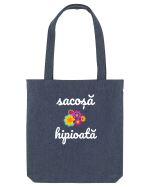 Sacoșă hipioată flori colorate  Sacoșă textilă