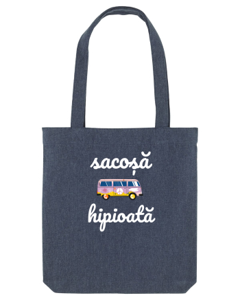 Sacoșă hipioată van retro Midnight Blue