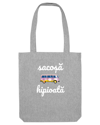 Sacoșă hipioată van retro Heather Grey