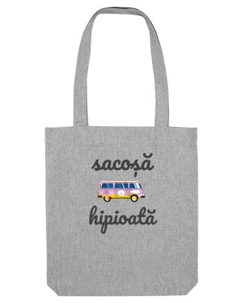 Sacoșă hipioată van retro Heather Grey