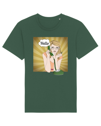 Pin up girl on the phone Bottle Green