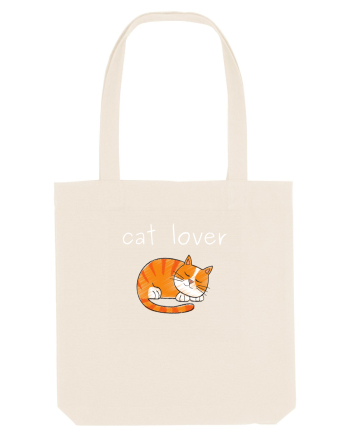 Cat Lover alb Natural