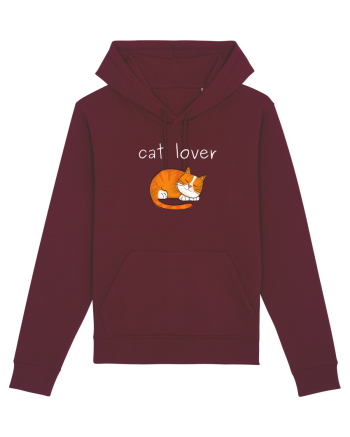 Cat Lover alb Burgundy