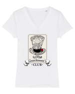 Gentelmen's Club Tricou mânecă scurtă guler V Damă Evoker