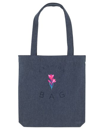 Fashion bag floare roz Midnight Blue