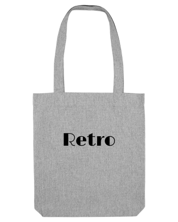 Retro text negru Heather Grey