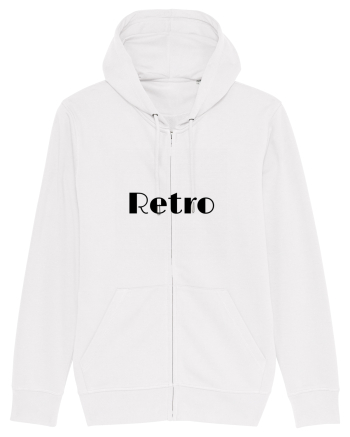 Retro text negru White