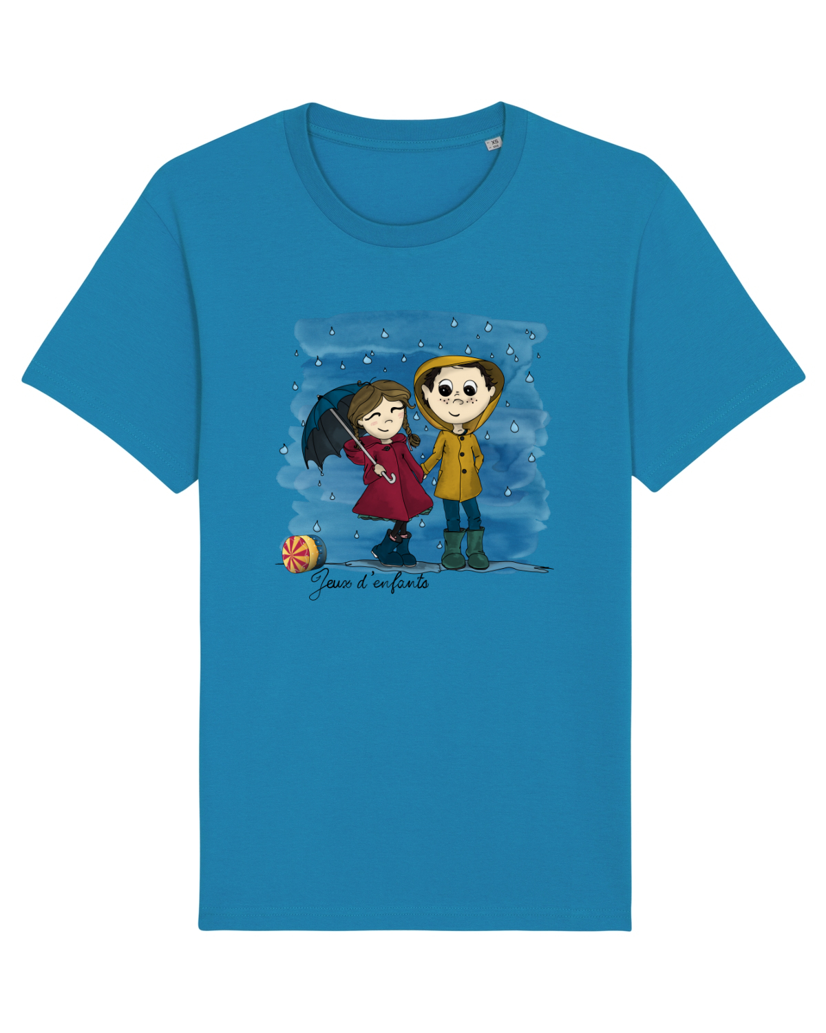 Tricou mânecă scurtă Unisex Rocker Azur