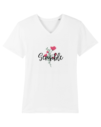 Sensible floare roșie White
