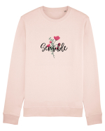 Sensible floare roșie Bluză mânecă lungă Unisex Rise