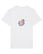 Floare roz Tricou mânecă scurtă Unisex Rocker