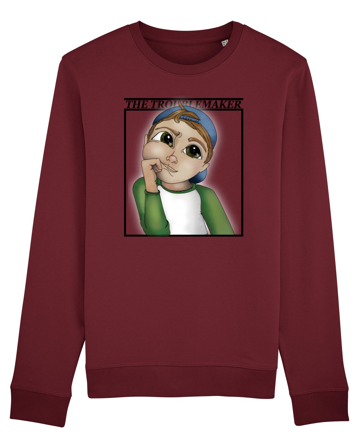 Bluză mânecă lungă Unisex Rise Burgundy