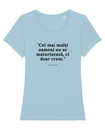 Citat Leo Rosten despre oameni Sky Blue