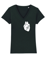 Heart Tricou mânecă scurtă guler V Damă Evoker