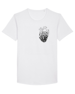 Explore your heart Tricou mânecă scurtă guler larg Bărbat Skater