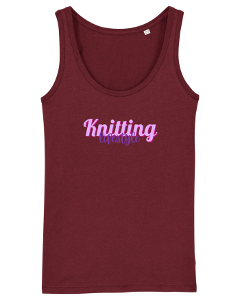 Knitting lifestyle Burgundy