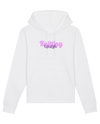 Knitting lifestyle White