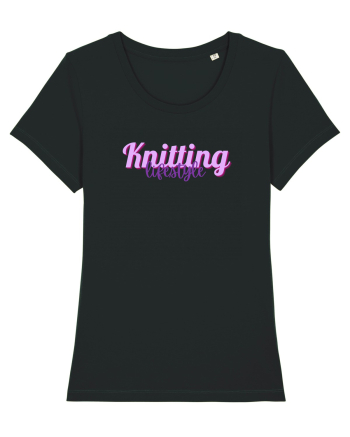 Knitting lifestyle Black
