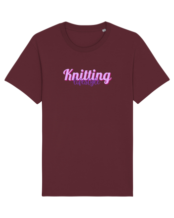 Knitting lifestyle Burgundy