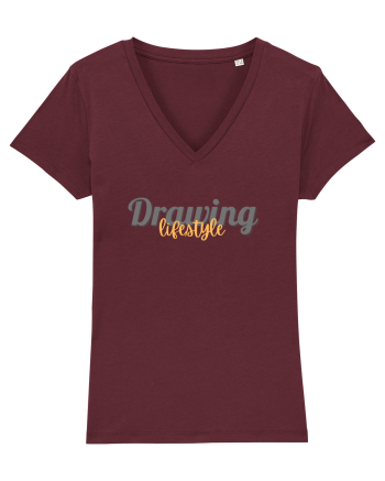 Drawing lifestyle Burgundy