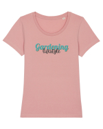 Gardening lifestyle Tricou mânecă scurtă guler larg fitted Damă Expresser