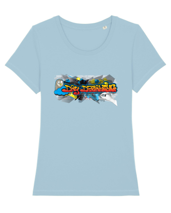 Daydreaming graffiti Sky Blue