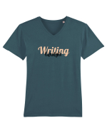 Writing lifestyle Tricou mânecă scurtă guler V Bărbat Presenter