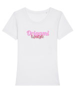 Origami lifestyle Tricou mânecă scurtă guler larg fitted Damă Expresser