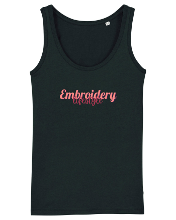 Embroidery lifestyle Black